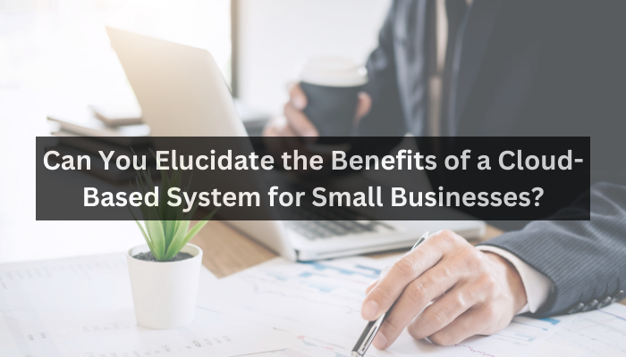 Can You Elucidate the Benefits of a Cloud-Based System for Small Businesses