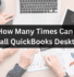 How Many Times Can I Install QuickBooks Desktop